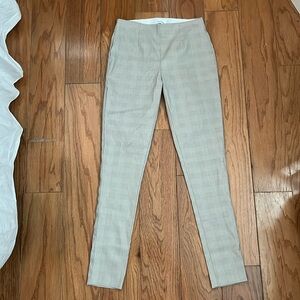 Calvin Klein Mid Rise Ankle Plaid Stretch Pull On Pants